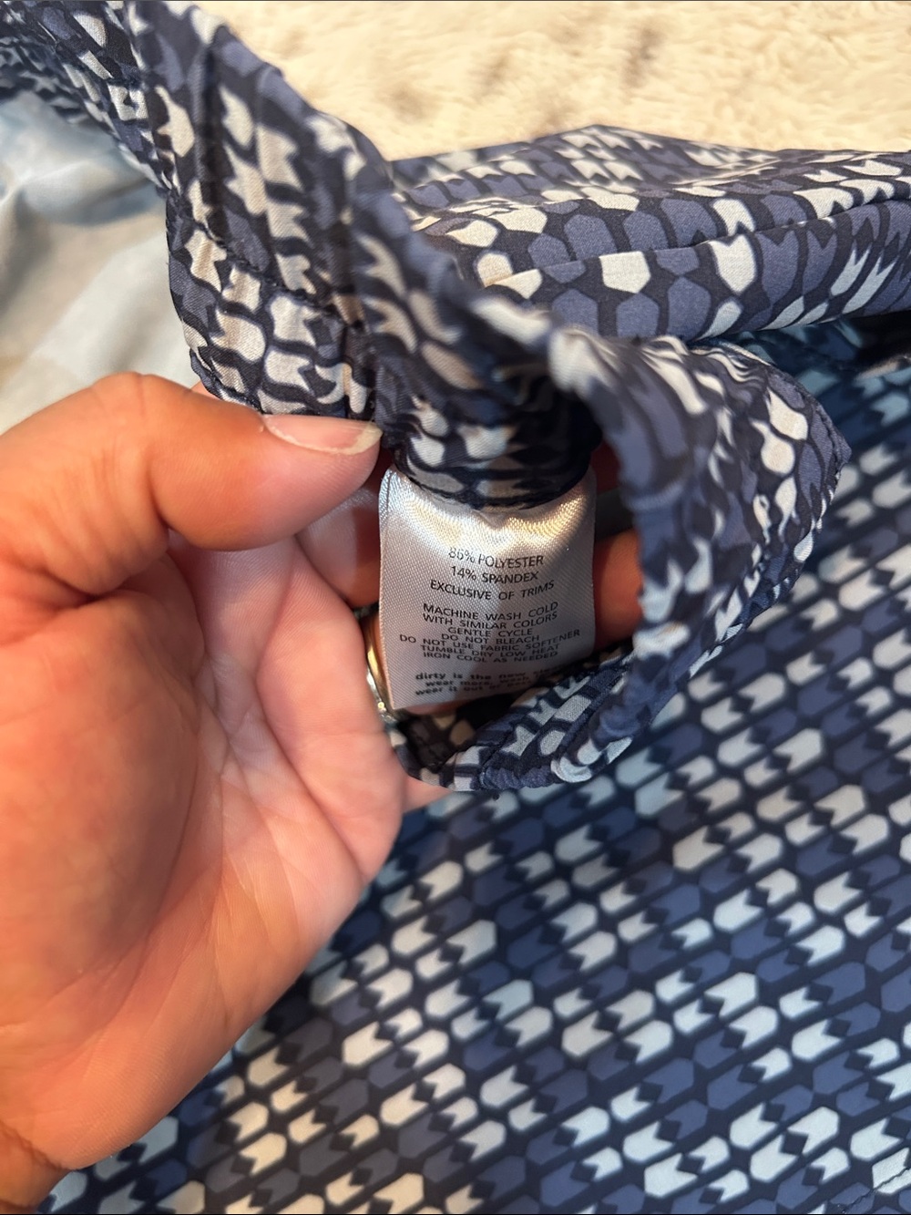 Toad&Co Navy Patterned Pull-On Bermuda Shorts - Picture 5 of 5